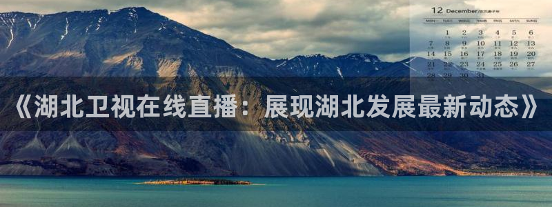 鲸鱼体育头狼直播间：《湖北卫视在线直播：展现湖北发展最新动态》